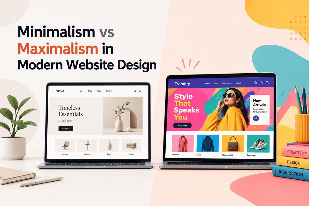 Minimalism vs Maximalism in Modern Website Design